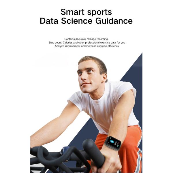 BLE 4.0 1.75 Inch Bluetooth IOT Devices 220mAH FPC Antenna Fitness Monitor