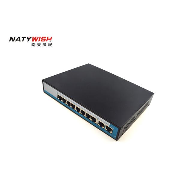 20Gbps Bandwidth Industrial POE Switch 8 Port LED Indicators For Monitoring Power