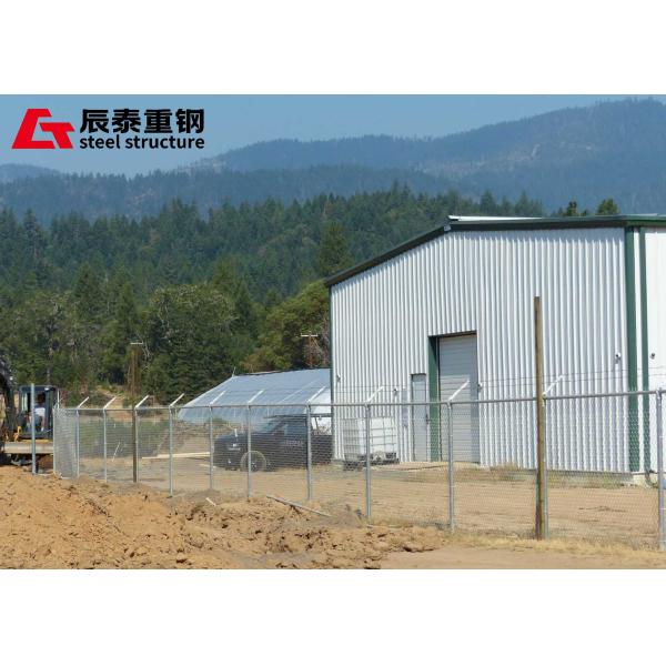 Weather Resistant Prefab Agricultural Buildings Rectangular Steel Structure Greenhouse