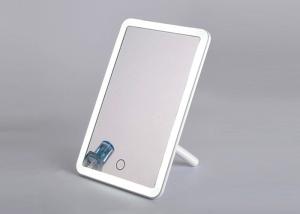 China Folding Plastic Magnifying Mirror , Stepless Dimming Touch Sensor LED Vanity Mirror on sale
