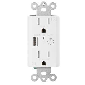 Home Automation Wifi Controlled Power Outlet 15A 125V