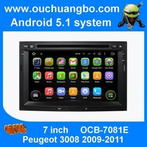 China Ouchuangbo car gps dvd player android 5.1 for Peugeot 3008 2009-2011 with Quad-Core CPU 3g wifi SWC can bus on sale