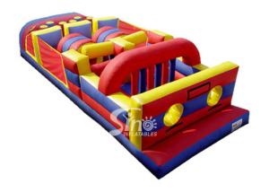 Quality Outdoor Kids Parties Backyard Inflatable Obstacle Course Game for sale