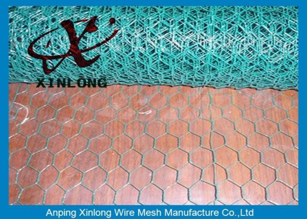 Buy Silver / Green Galvanised Chicken Wire For Farm Normal Hexagonal Wire Mesh at wholesale prices