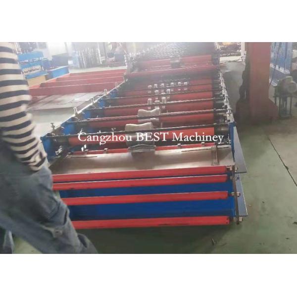Trapezoid Double Layer Roofing Sheet Roll Forming Machine IBR Forming Machine