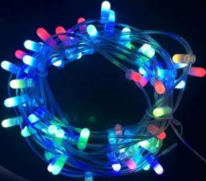 Quality 100m led string fairy lights outdoor decorative rgb color changing crystal clip strings 666 led for sale