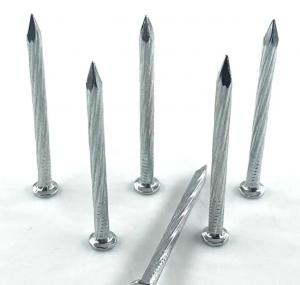 China OEM Angular Spiral Steel Nails 45# Carbon Steel Nail Electro Galvanized on sale