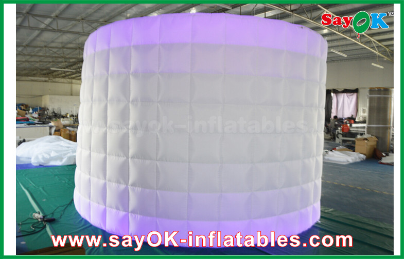 Inflatable Led Photo Booth White Inflatable Photo Booth , Inflatable LED Wall Photo Booth Linghting Background