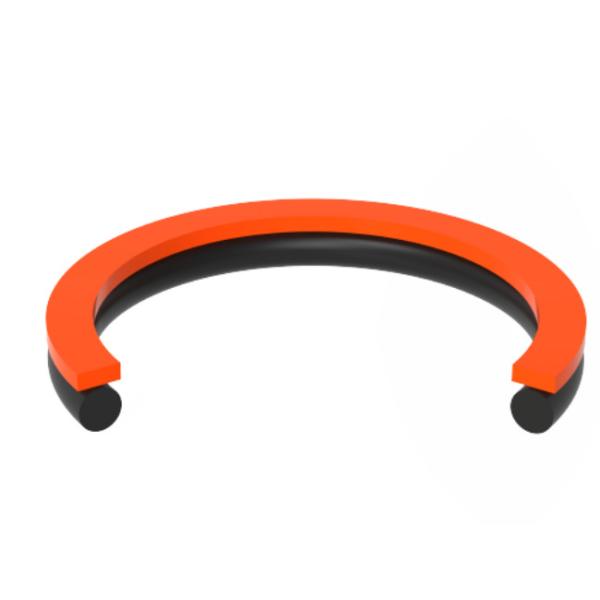 Orange Red TPU Material Parker Backup Ring 65 Shore D High Elasticity 23 Mpa