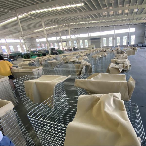 Galvanized Welded Gabion 5mm Defensive Barrier Explosion Proof Wall