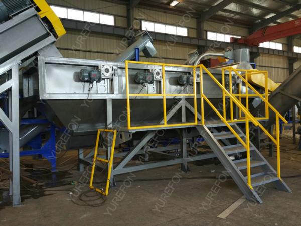 304 Stainless Steel 150 KW Polythene Bags Recycling Machines 300 Kg / H Full Automatic