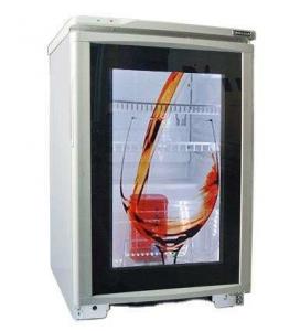 Quality 32 LCD Digital Signage Transparent LCD Refrigerator Glass Door For Beverage Cooler Advertising Display for sale