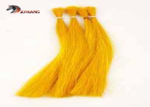 China Yellow Colored Horse Hair Extensions 2-4 Horse Tail Extension on sale