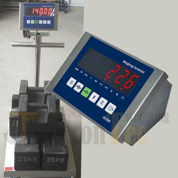 Waterproof IP66 Electronic Weighing Indicator Stainless Steel Housing Standard RS232/485