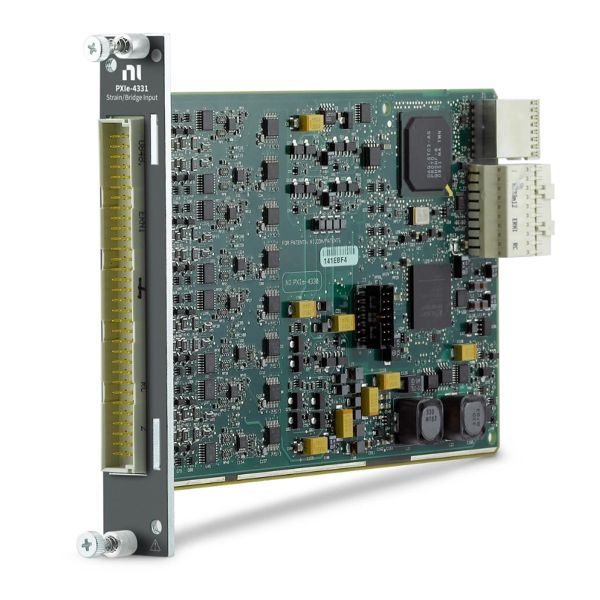 National Instruments PXIe-4331 PXI Strain/Bridge Input Module with 24-bit ADC 102.4 kS/s Sampling Rate and 8 Differential Analog Input Channels
