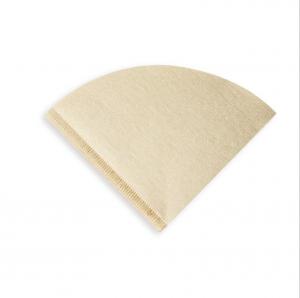 China Unbleached 8-12 Cup Unbleached coffee filter disposable Natural Paper on sale