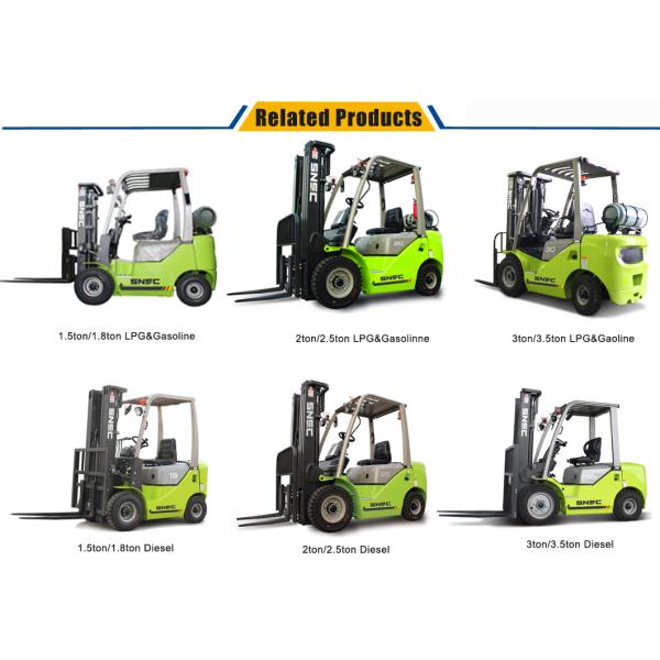 1.5/1.8/2/2.5/3/3.5 Ton LPG Gas Cylinders Gasoline Diesel Forklift Within Your Budget