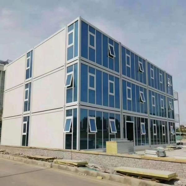 White Prefabricated Modular Houses for Custom 20ft 40ft Portable Office Container Homes