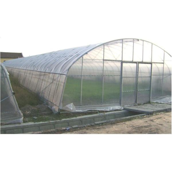 Agriculture Small Tunnel Greenhouse Anti Fog With Huge Roof / Side Ventilation