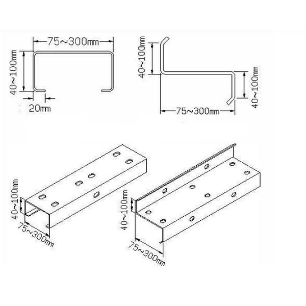SGS CZ Purlin Roll Forming Machine 16 - 18 Stations Roll Forming Machine For Purlin