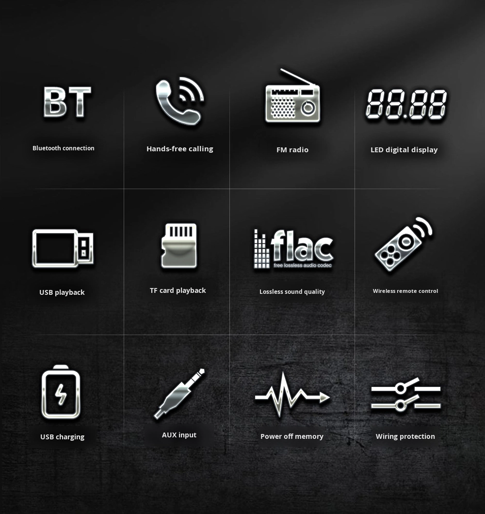 Creatall Neutral JSD-530L Car MP3 Player with USB Connection for Bluetooth Card Radio Central Control Lossless Sound Quality