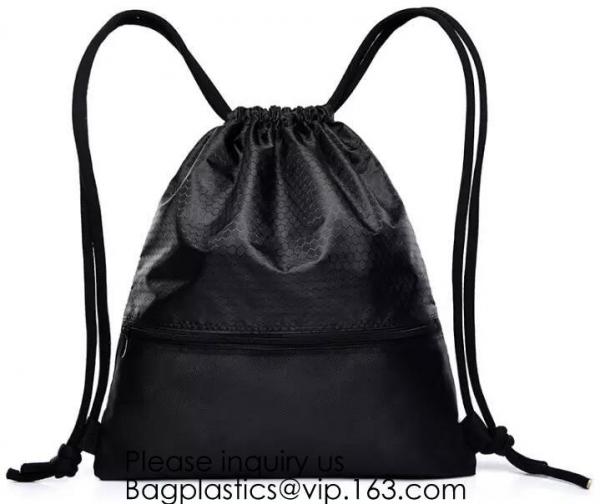Drawstring Backpack Bags-Cinch Sack Waterproof Kids Sport Storage Polyester Bag for Gym,Cell Phones,Microfiber Pouch