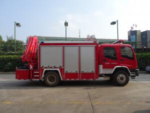 Quality ISUZU 177kw 4X2 Fire Safety Truck Vehicle High Capacity With 5 Ton Crane for sale