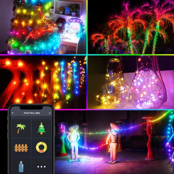 Tuya APP Control Wifi Smart Christmas Tree Lights USB Powered LED Fairy Light DC5V