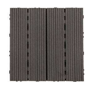 Patio Wood Interlocking Composite Deck Tiles Weather Resistant