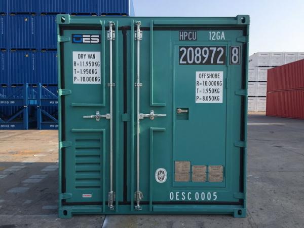Offshore Small Shipping Containers With Man Door DNV Standard 10 Foot Steel Floor