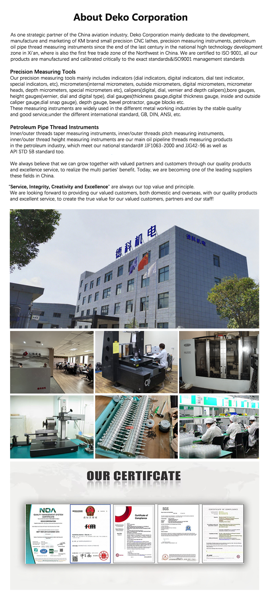 GO Type M76X6-6H Metric Thread Plug Gauge with Calibration Certificate Included