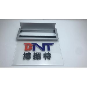 Quality conference table pop up cable cubby aluminum alloy drommet box for sale