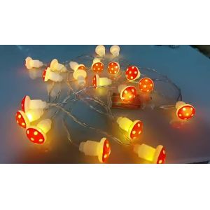 Buy cheap Mushroom String Lights Battery Powered LED Fairy Decorative Lights for Bedroom from wholesalers