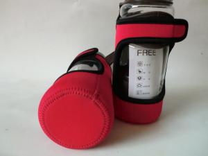 Quality 5mm promotional neoprene holder for glass bottle, neoprene glass water bottle cooler for sale