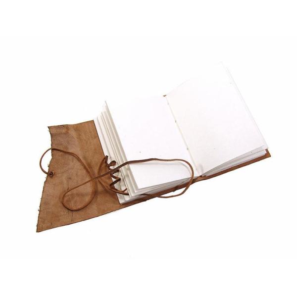 Genuine Leather Travel Journal Notebook Size 120 * 190mm With Leather Strap