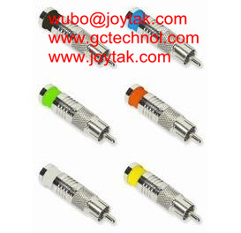 RCA Coaxial Connector Compression Type 75ohm for RG6 Coaxial Cable home theaters RCA connectors all brass