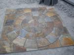 Multicolor Slate Medallion Designed Pattern Paving Stone for Designed Floor
