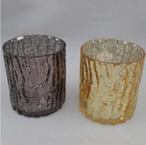 Quality crackle glass candle holders glass candle holders cheap mercury glass candle holder for sale