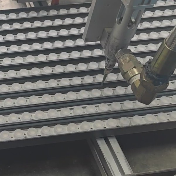 Automated Precision Glue Dispenser for Bathroom Mirror Light Frames