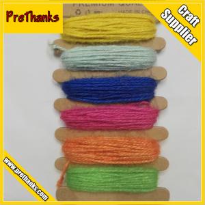 China colorful natural hemp rope craft rope wholesale for crafts on sale