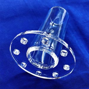 Quality Factory Custom High Temperature Welded Flange Quartz Pipe for sale