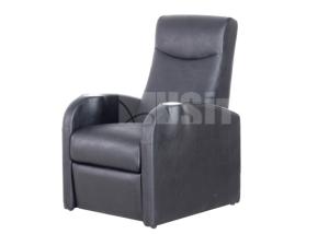 Quality Modern Theater Recliner Sofa Padded PU Leather Home Theater Seating Black Color for sale
