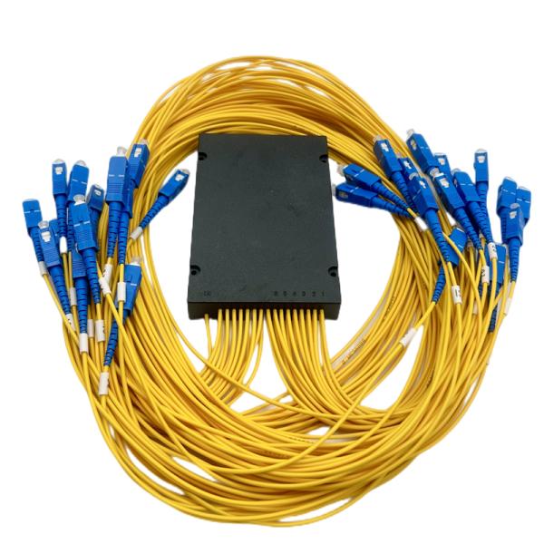 1X8 1X16 optical fiber PLC splitter box sc upc plc ABS box type optical fiber PLC splitter