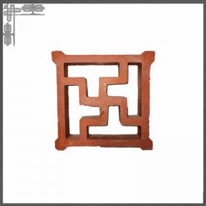 Quality Hollow Curved Wall Breeze Blocks Clay For Garden Decorative for sale