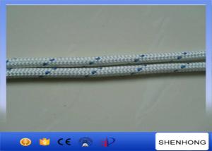 China Nylon OPGW Hotline Installation Cable Pulling Rope 20mm Diameter Double Braided on sale