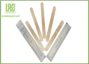 Single Use Disposable Wooden Tongue Depressor Flat Bamboo Sticks OEM Available