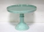 Customized Color Ceramic Cake Stand Footed Dessert Dolomite Platter For Wedding