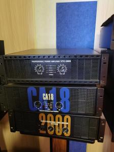 China 2 Channel Power Amplifier 1200W Output Compact Design 2 Cooling Fans Easy To Controls For Pro Audio System on sale