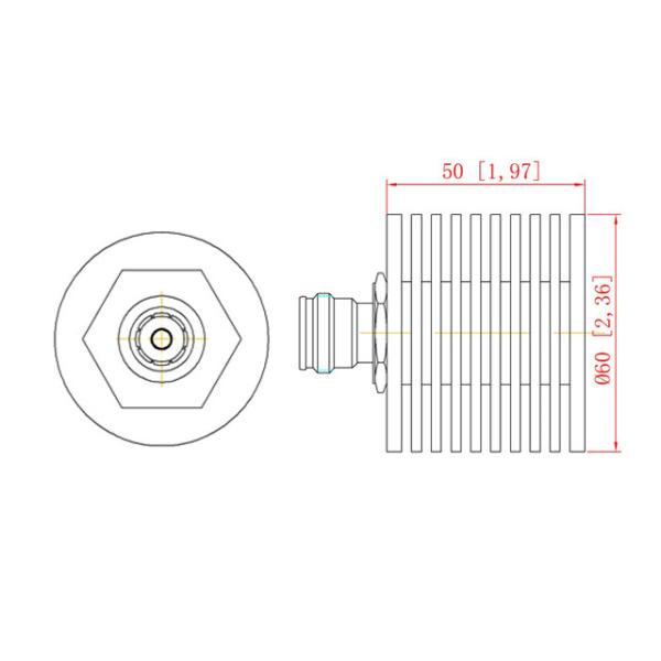 DC-6GHz 30W Dummy Load / Termination Load 4.3-10 Female