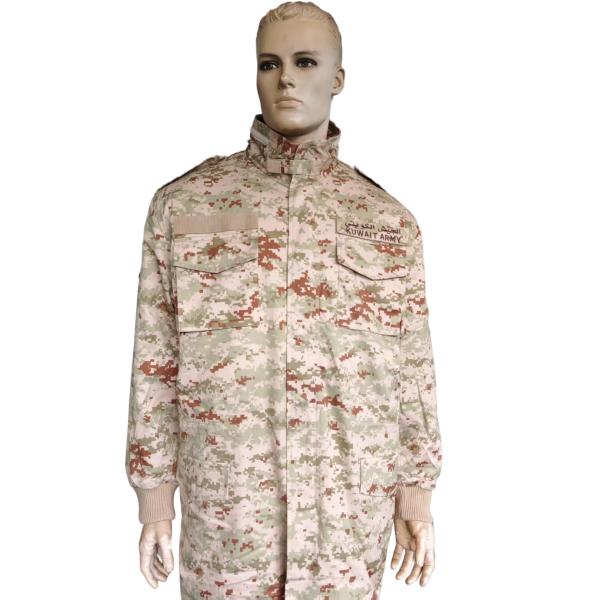 Customizable Military Jacket with Detachable Thermal Liner